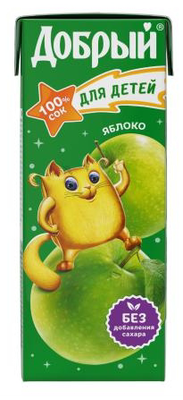 Сок ДОБРЫЙ Сок ДОБРЫЙ "Яблоко" 0,2л