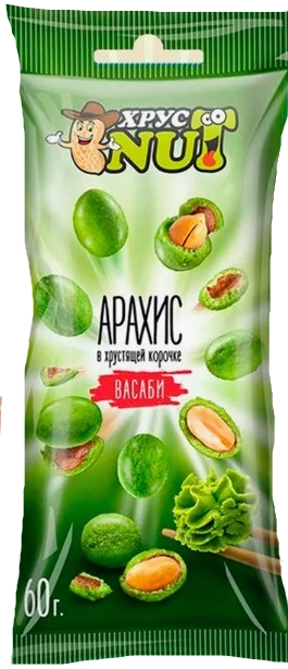 Арахис ХРУСNUT в корочке  васаби 60 г