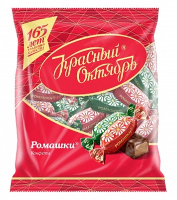 Конфеты КРАСНЫЙ ОКТЯБРЬ "Ромашки" глазированные 250 г
