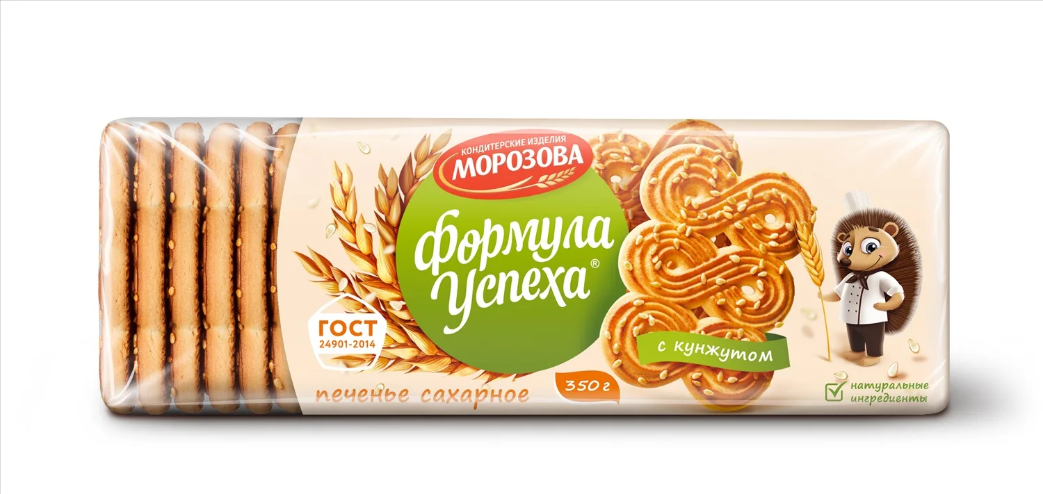 Формула успеха с кунжутом печенье 380 г Морозов Формула успеха с кунжутом печенье 380 г Морозов