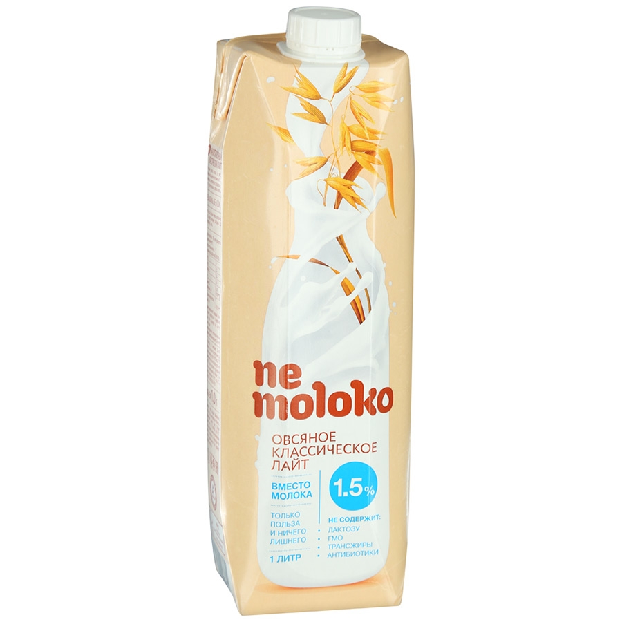 Напиток NE MOLOKO "Овсяный" классический лайт 1 л 1,5%
