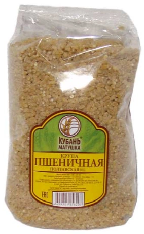 Крупа КУБАНЬ МАТУШКА "Полтавская №2" пшеничная 800 г тв