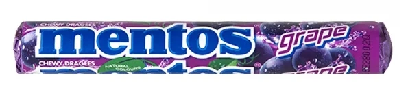 Драже MENTOS со вкусом винограда 29 г